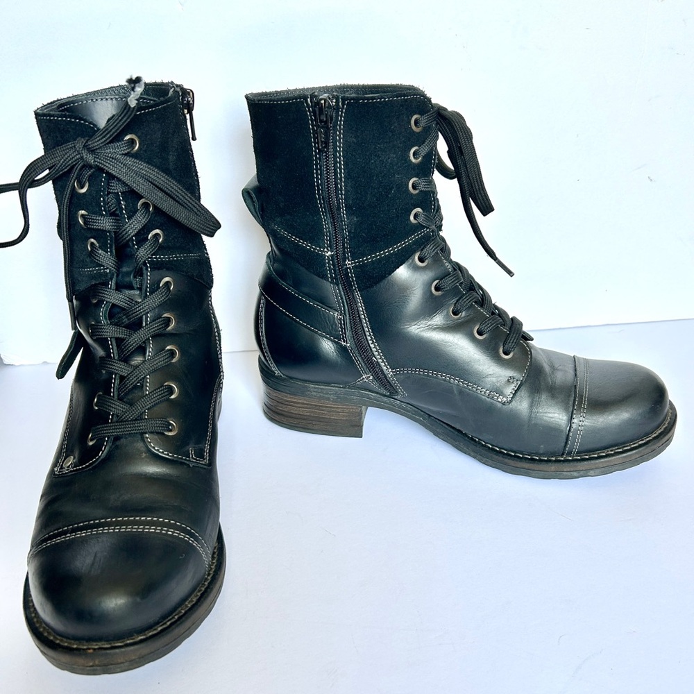 Taos Crave Combat Lace Up Boots